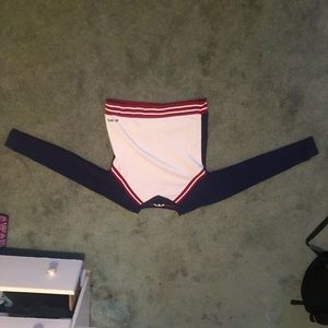 Varsity long sleeve crew neck